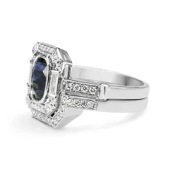 18ct White Gold Fitted Diamond Wedding Band Ring