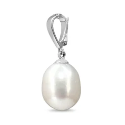 18ct White Gold Fresh Water Pearl Enhancer Pendant