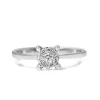 9ct White Gold Illusion Diamond Cluster Ring
