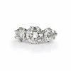 18ct White Gold Large 3 Stone Diamond Ring