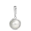 9ct White Gold Mabé Pearl Pendant / Enhancer
