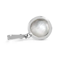 9ct White Gold Mabé Pearl Pendant / Enhancer