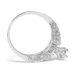 14ct White Gold Marquise Diamond Ring