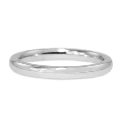 18ct White Gold 2mm Plain Band Ring
