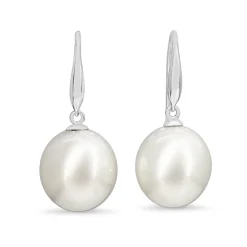 9ct White Gold 13mm South Sea Pearl Earrings