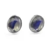 18ct White Gold Moonstone Earrings
