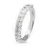 18ct White Gold Oval Diamond Band Ring