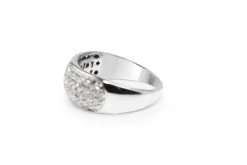 9ct White Gold Pavé Diamond Ring