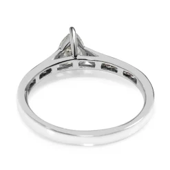 18ct White Gold Pear and Princess Cut Diamond Ring