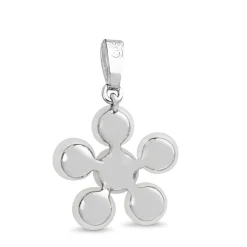 9ct White Gold Pearl 'Star' Pendant