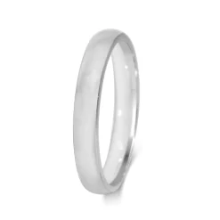 18ct White Gold Plain 2.7mm Band Ring