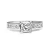 18ct White Gold Princess Cut Diamond Ring