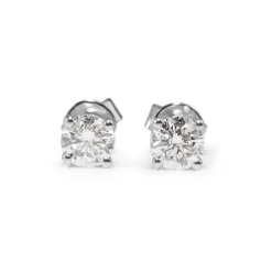 18ct White Gold .60pt Diamond Stud Earrings