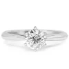 18ct White Gold .72pt Diamond Solitaire Ring