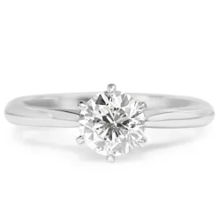 18ct White Gold .72pt Diamond Solitaire Ring