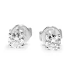 9ct White Gold .25pt Diamond Stud Earrings