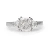 18ct White Gold Radiant 3 Stone Diamond Ring
