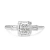 14ct White Gold Radiant Diamond Vintage Ring