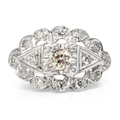 14ct White Gold Ring