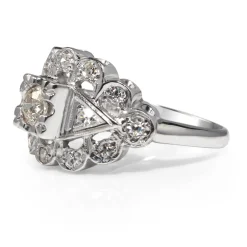 14ct White Gold Ring