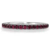 18ct White Gold Ruby Band