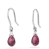 18ct White Gold Ruby Briolette Earrings