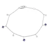 18ct White Gold Sapphire and Diamond Bracelet