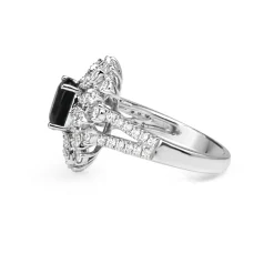 18ct White Gold Sapphire and Diamond Ring