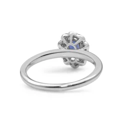 18ct White Gold Sapphire and Diamond Ring