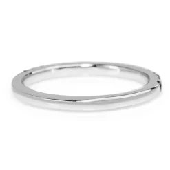 18ct White Gold Sapphire Band Ring