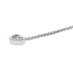 9ct White Gold Small Diamond Heart Necklace