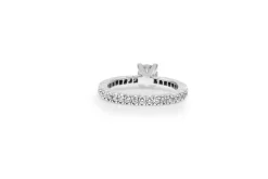 18ct White Gold Solitaire Diamond Ring