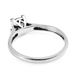 9ct White Gold Square Cluster Diamond Ring