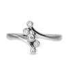 9ct White Gold Vintage Cluster Ring