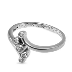 9ct White Gold Vintage Cluster Ring