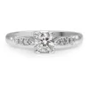 18ct White Gold Vintage Diamond Solitaire Ring