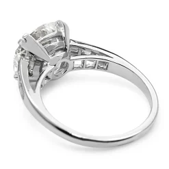 18ct White Gold Vintage Old Cut Diamond Solitaire Ring