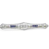 14ct Yellow and White Gold Antique Sapphire and Diamond Brooch