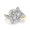 14ct Yellow and White Gold Vintage Moi et Toi Ring