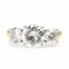 18ct Yellow and White Gold 3 Stone Diamond Ring