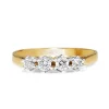 18ct Yellow and White Gold 4 Stone Diamond Ring