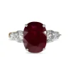 18ct Yellow and White Gold Ruby And Diamond 5 Stone Ring
