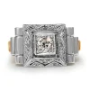 18ct Yellow and White Gold Art Deco Diamond Ring