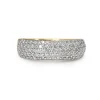 18ct Yellow and White Gold Pavé Diamond Band Ring