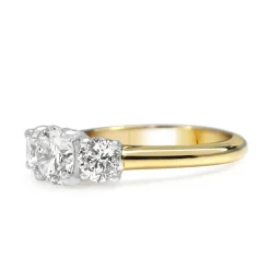 18ct Yellow and White Gold 1.70ct Diamond 3 Stone Ring