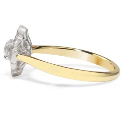 18ct Yellow and White Gold Deco Style Ring