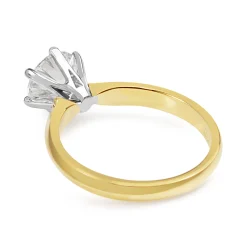 18ct Yellow and White Gold 1.65ct Diamond Solitaire Ring