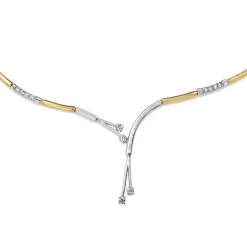 18ct Yellow and White Gold Diamond Collier Necklace