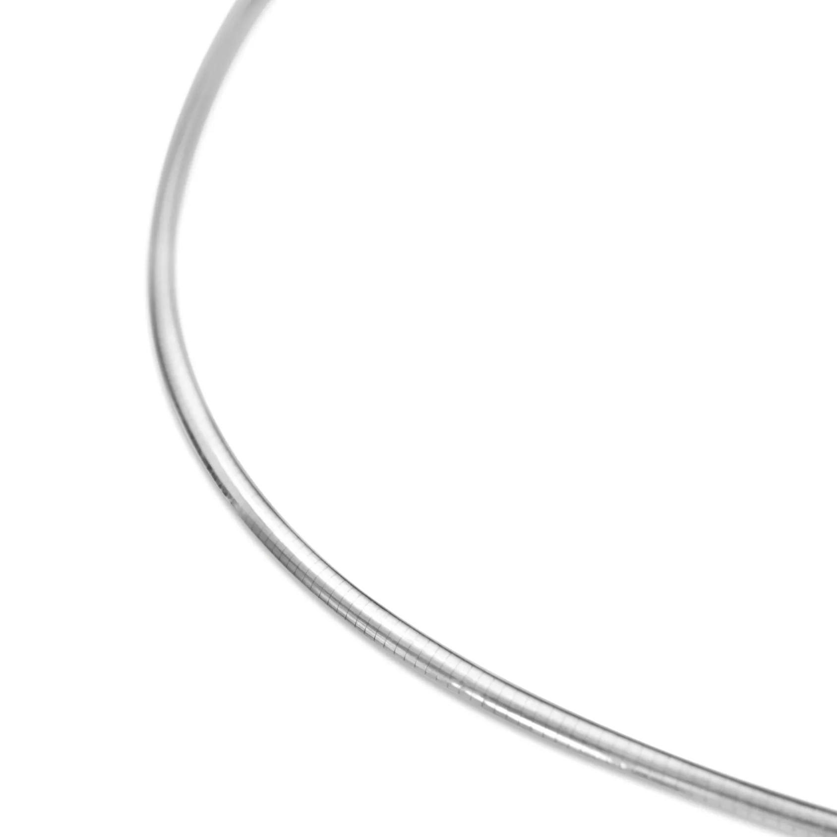 18ct Yellow and White Gold Omega Necklace
