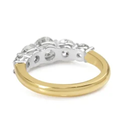 18ct Yellow and White Gold Graduated 5 Stone Diamond Ring